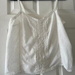 SEZANE Cotton Lace Top
